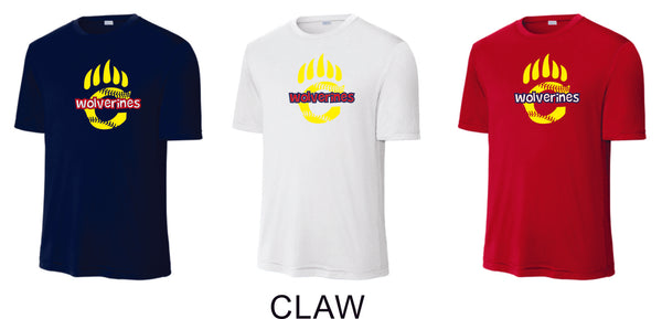 Chap Softball Wicking Tee- Ladies, Unisex, and Youth