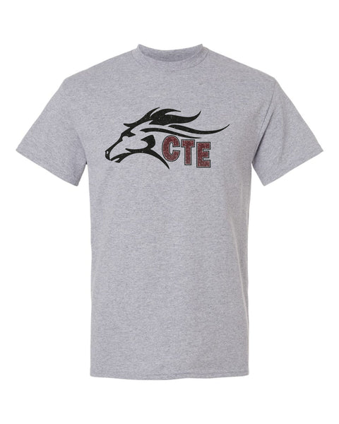 CTE Basic Tee HORSE Design- Matte or Glitter