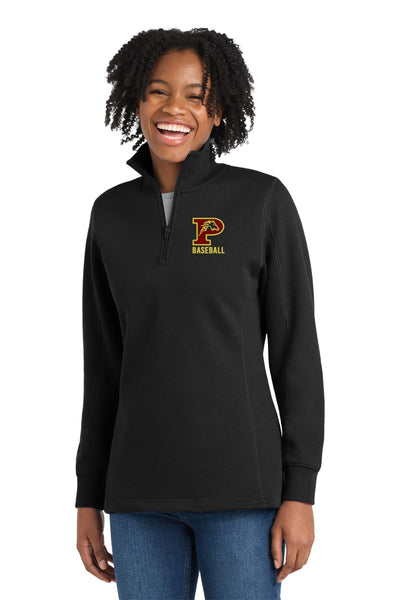 Pondo Baseball 1/4 Zip Sweatshirt- Unisex, Tall, and Ladies