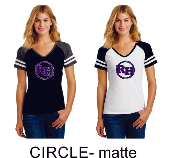 RHMS Game Day Ladies Tee- 3 designs- Matte or Glitter