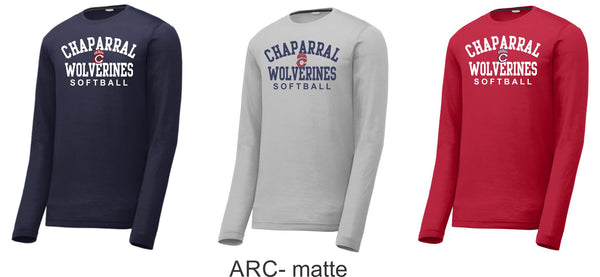 Chap Softball Long Sleeve Tee- 6 design choices