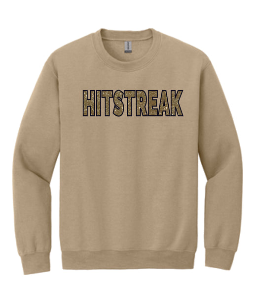 Hitstreak Gold Crewneck Sweatshirt- matte or glitter