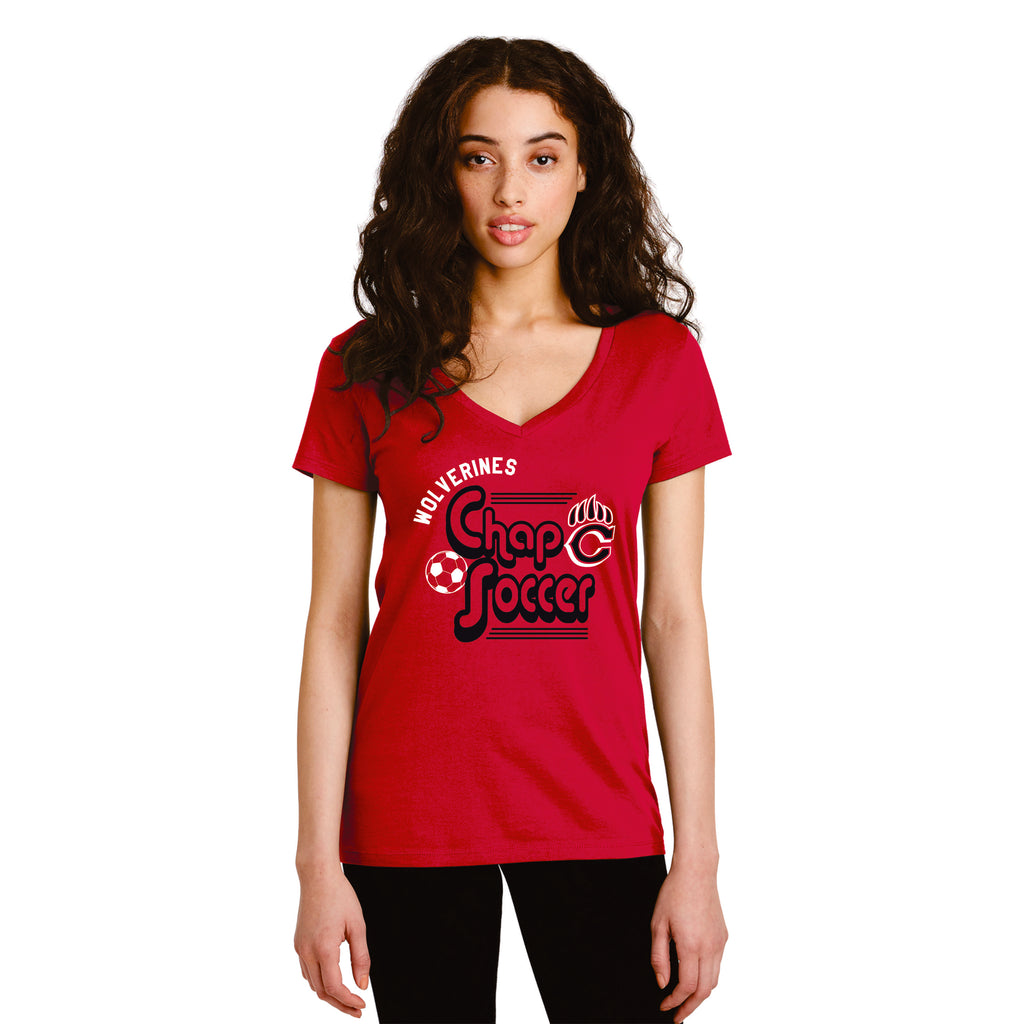 Chap Soccer Ladies Tee- 6 designs- Matte or Glitter