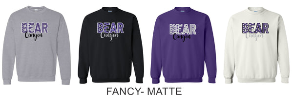 Bear Canyon Crewneck Sweatshirt- 4 Designs
