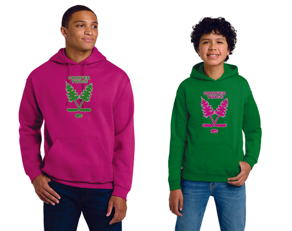 Conifer Twigs Basic Hoodie