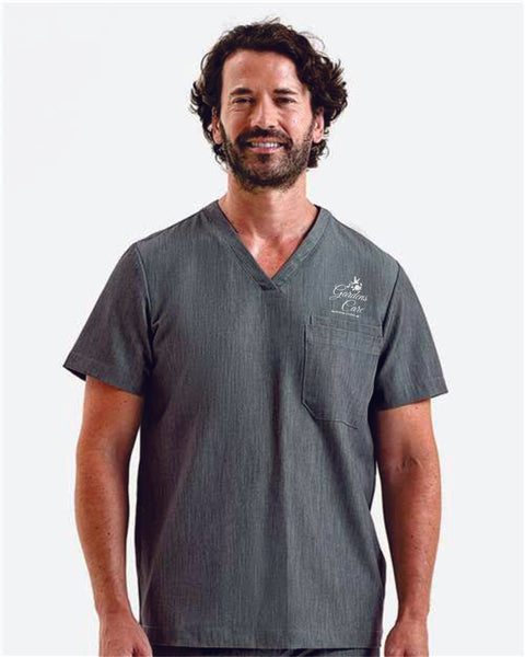 Gardens Care V-Neck Onna Scrubs Top- Ladies and Unisex