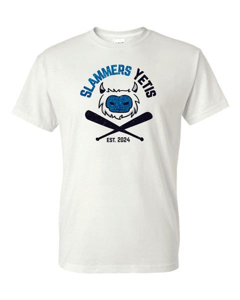 Slammers Yetis Basic Tee- Matte or Glitter