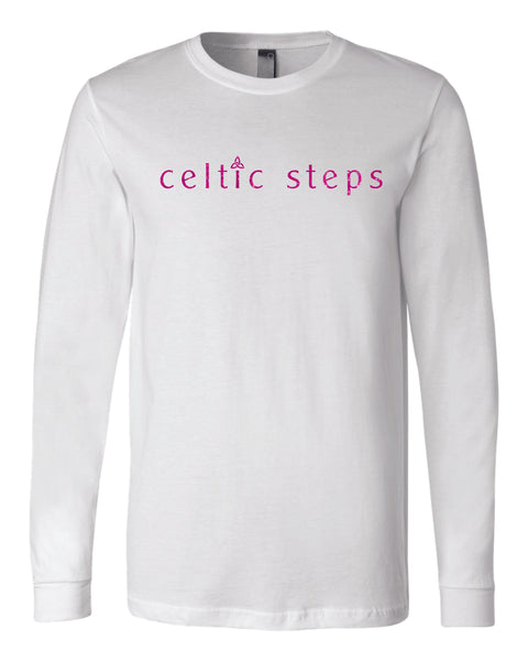 Celtic Steps Unisex Long Sleeve Tee-Matte or Glitter