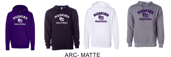 DCHS Volleyball ARC Hoodie- Matte or Glitter