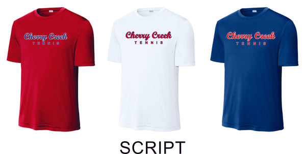 Creek Tennis Wicking Tee- Youth, Ladies, Adult Sizes