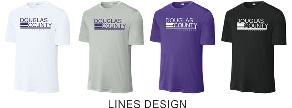 DCHS Volleyball Wicking Short Sleeve Tee - 4 Designs