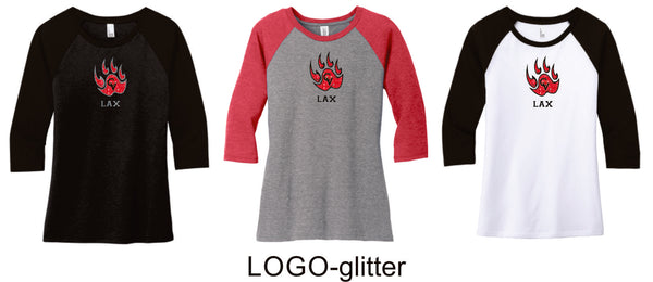 Castle View LAX Ladies Raglan Tee- 4 designs