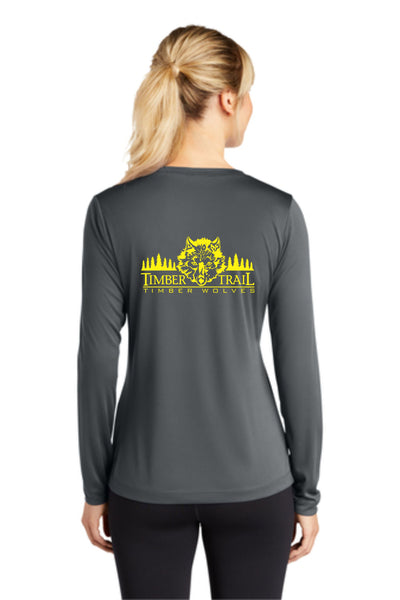 Timber Trail Wolf Pack Wicking Long Sleeve Tee- Youth, Ladies, Adult Sizes