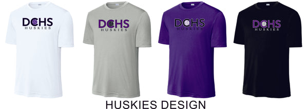 DCHS Volleyball Wicking Short Sleeve Tee - 4 Designs