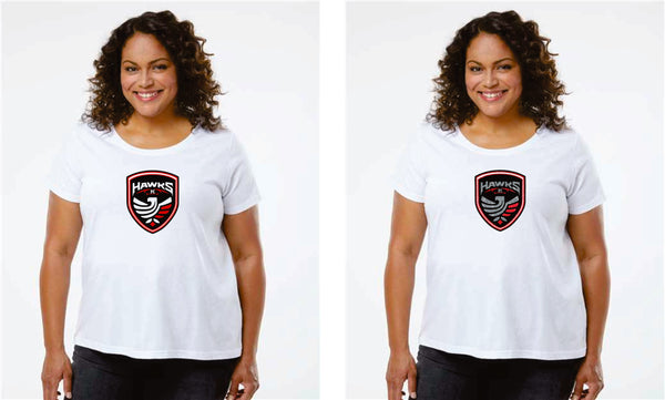 CO Hawks FC Curvy Ladies Tee- Matte or Glitter