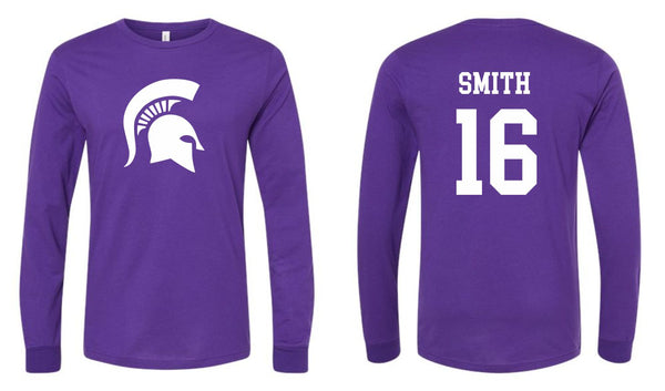 Spartans Football Unisex Long Sleeve Tee- NEW DESIGN