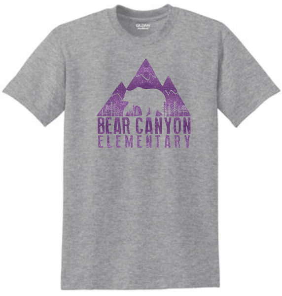 Bear Canyon Basic Tee LOGO Design- Matte or Glitter