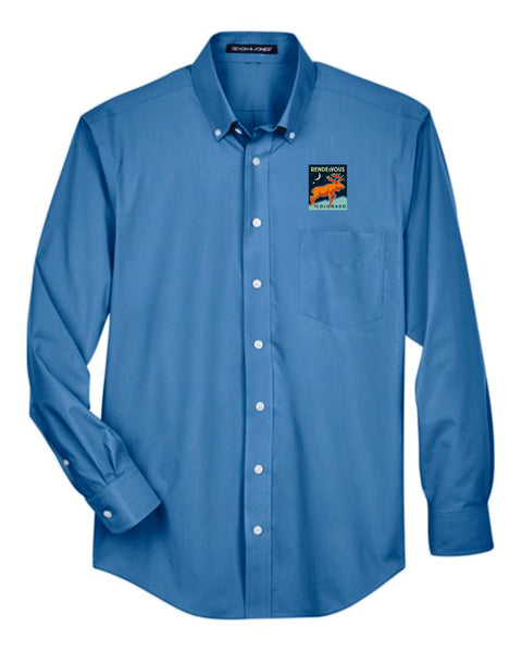 KOELBEL Rendezvous Devon & Jones® Mens Solid Broadcloth Woven Shirt