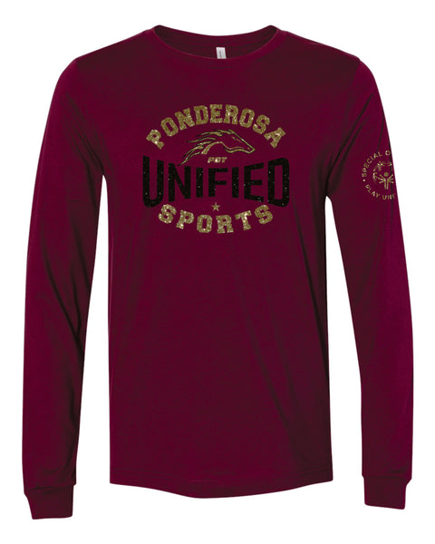 Pondo Unified Long Sleeve Tee- Matte or Glitter