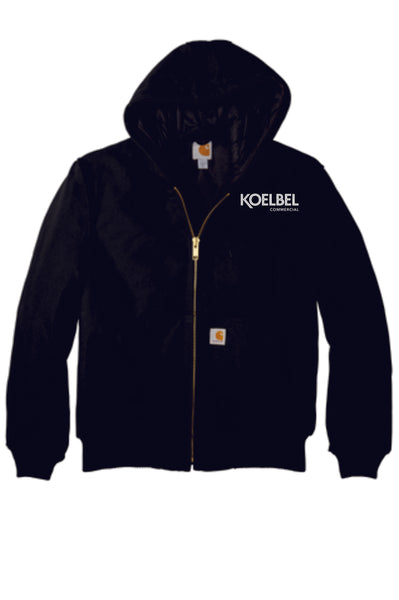 KOELBEL Commercial Carhartt Quilted-Flannel-Lined Duck Active Jacket