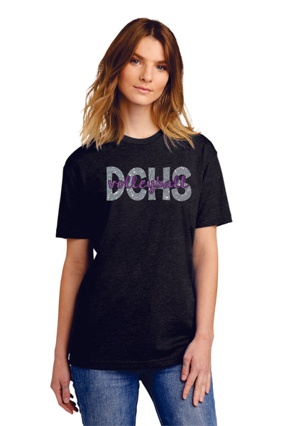 DCHS Volleyball SCRIPT Tee- 4 Colors