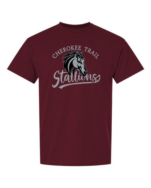 CTE Basic Tee STALLION Design- Matte or Glitter
