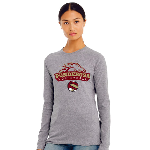 Pondo VOLLEYBALL Ladies Bella Canvas Long Sleeve Tee