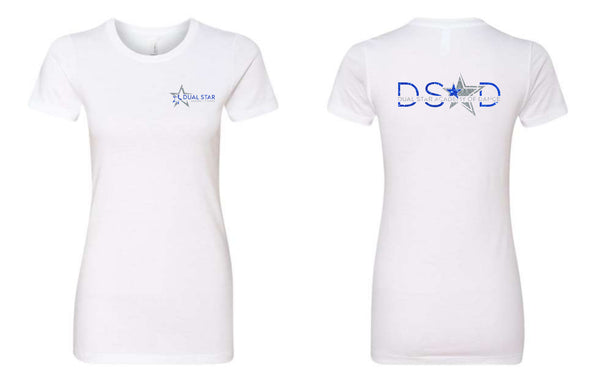 Dual Star Two Sided Tee- Ladies, Youth, and Unisex