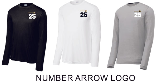 AHS Softball Wicking Long Sleeve Tee- Youth, Ladies, Adult Sizes - 5 Designs