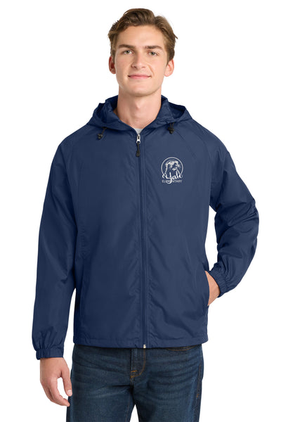 Yale Elementary Hooded Raglan Jacket- Ladies, Unisex