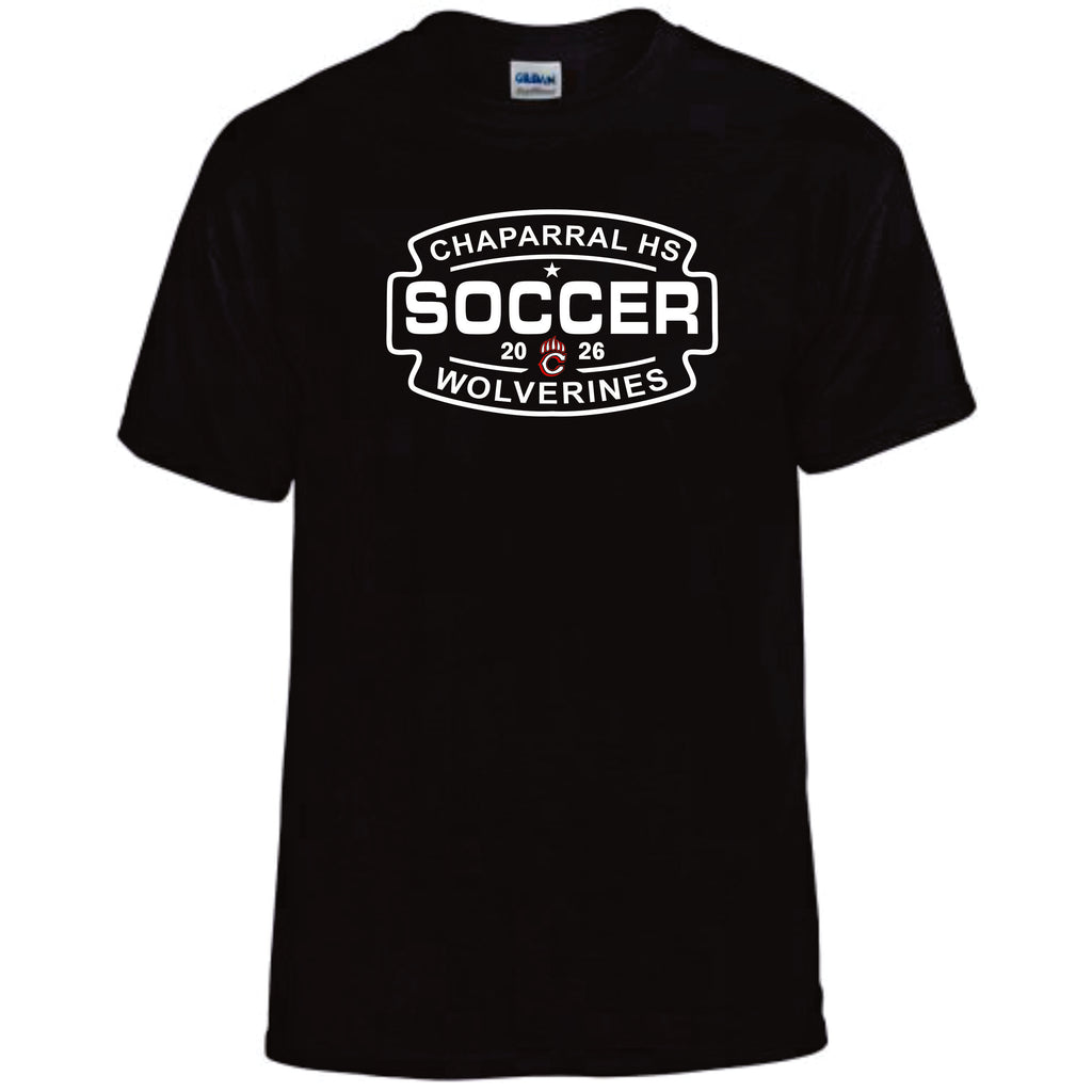 Chap Soccer Basic SOCCER Tee- Matte or Glitter