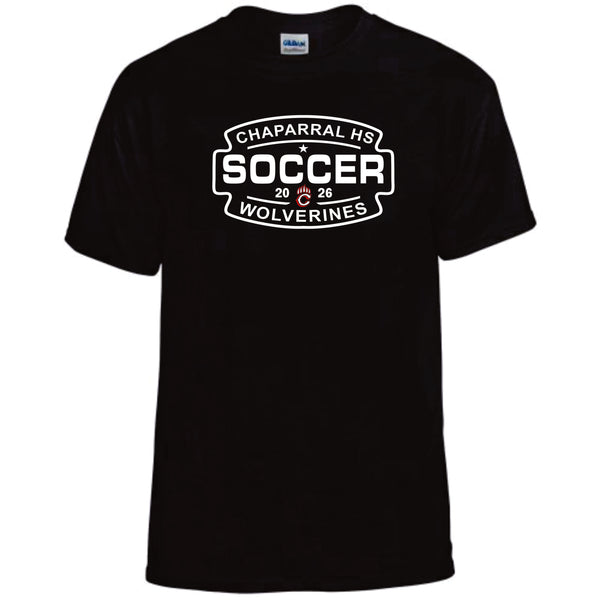 Chap Soccer Basic SOCCER Tee- Matte or Glitter