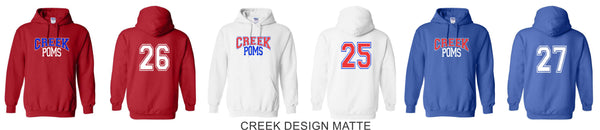 Creek Poms Hoodie- 2 designs