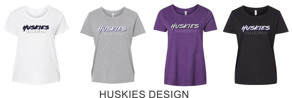DCHS Volleyball Curvy Ladies Tee- 4 Designs