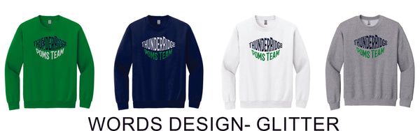 Thunder Ridge Poms Crewneck Sweatshirt - 4 Designs