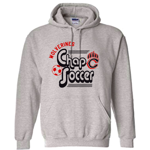 Chap Soccer Hooded Sweatshirt- 6 Designs- Matte and Glitter