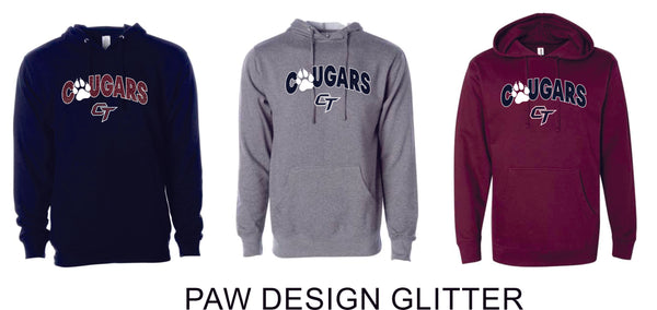 CT Cougars Hoodie- Adult and Youth