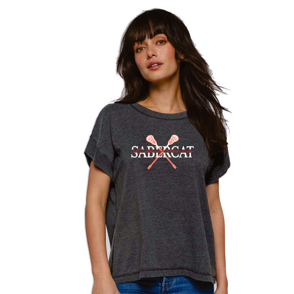 Castle View LAX Ladies Vintage Wash Tee- 4 designs