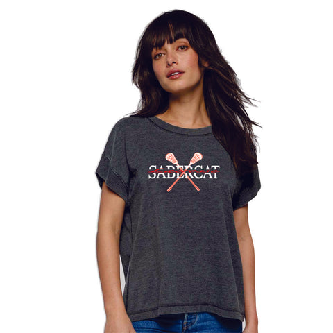 Castle View LAX Ladies Vintage Wash Tee- 4 designs