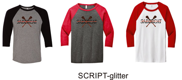 Castle View LAX Bella Canvas Unisex Raglan T-Shirt - 4 New Designs