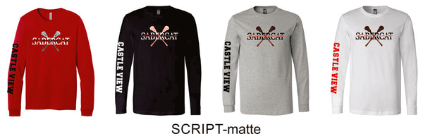 Castle View LAX Bella Canvas Long Sleeve Tee- 4 Designs
