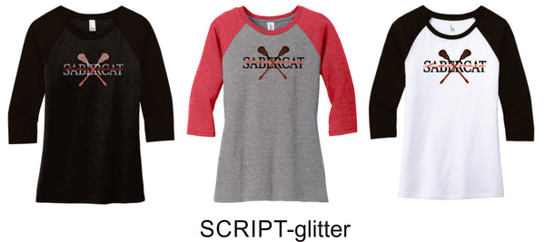 Castle View LAX Ladies Raglan Tee- 4 designs