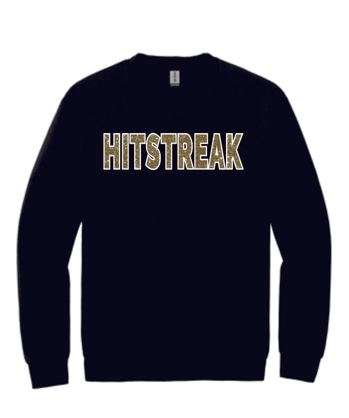 Hitstreak Gold Crewneck Sweatshirt- matte or glitter