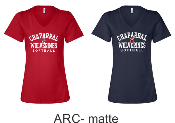 Chap Softball Ladies Tee- 6 design choices