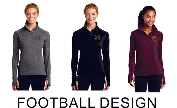 Pondo Flag Football Sports Wik 1/4 Zip Pullover- Unisex or Ladies