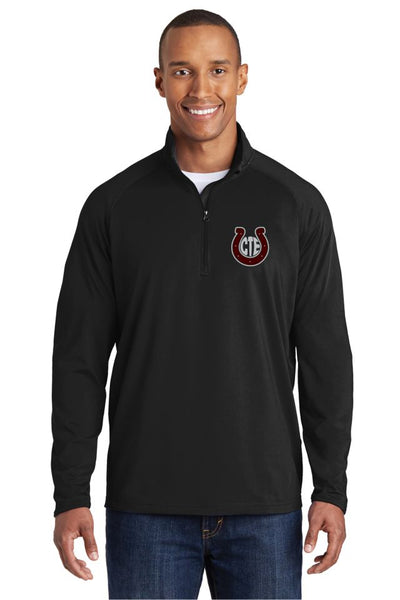 CTE Unisex Sport Wick 1/2 Zip Pullover- Matte or Glitter