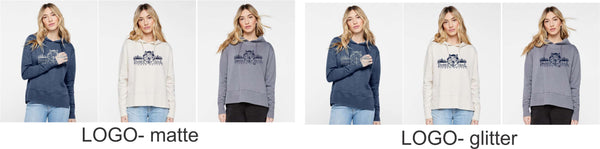 Timber Trail Vintage Wash Hoodie- Matte or Glitter