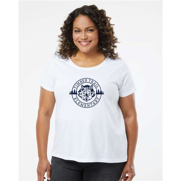 Timber Trail Curvy Ladies Tee- 5 designs- Matte or Glitter