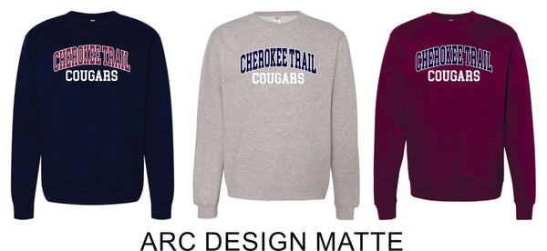 CT Cougars Crewneck Sweatshirt- 4 designs