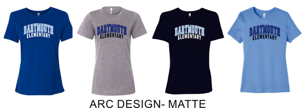 Dartmouth Ladies Bella Canvas Tee- 4 designs